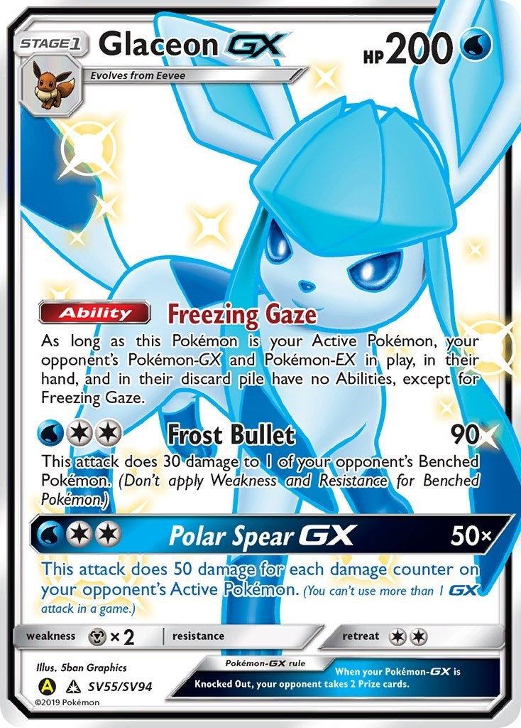 Image for Glaceon GX (SV55/SV94) (Hidden Fates: Shiny Vault) - Pokemon