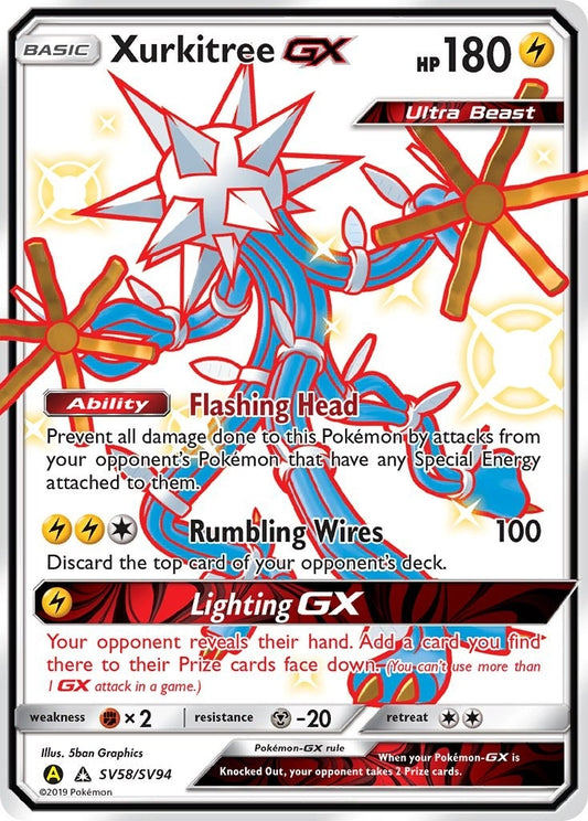 Image for Xurkitree GX (SV58/SV94) (Hidden Fates: Shiny Vault) - Pokemon