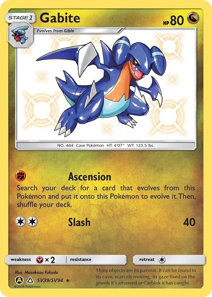 Image for Gabite (SV39/SV94) (Hidden Fates: Shiny Vault) - Pokemon