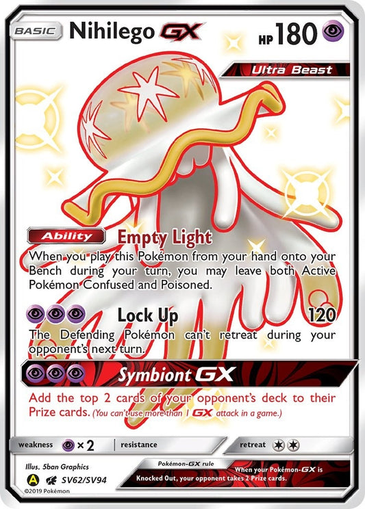 Image for Nihilego GX (SV62/SV94) (Hidden Fates: Shiny Vault) - Pokemon