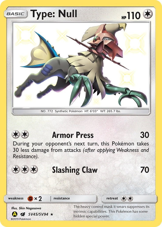 Image for Type: Null (SV45/SV94) (Hidden Fates: Shiny Vault) - Pokemon
