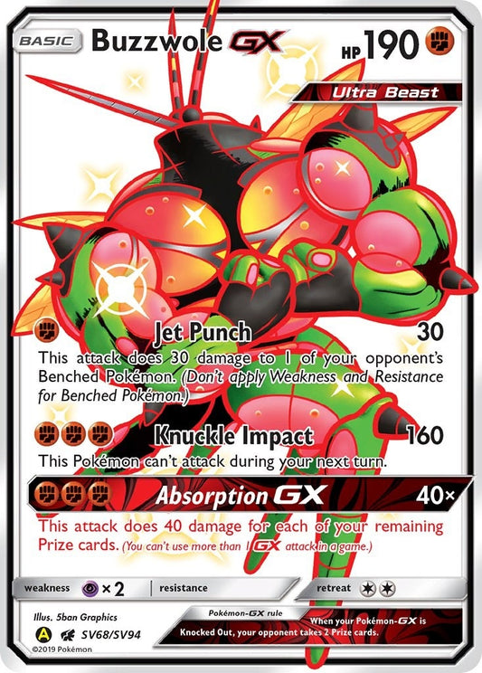 Image for Buzzwole GX (SV68/SV94) (Hidden Fates: Shiny Vault) - Pokemon