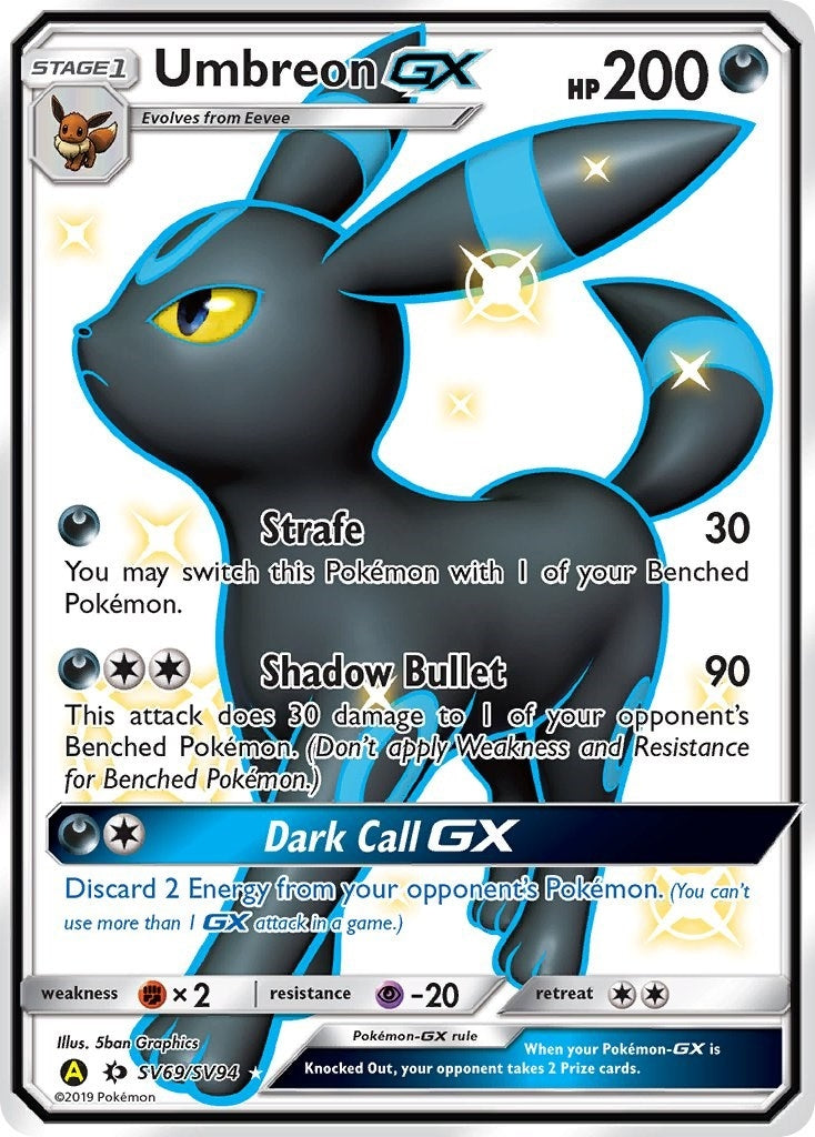 Image for Umbreon GX (SV69/SV94) (Hidden Fates: Shiny Vault) - Pokemon