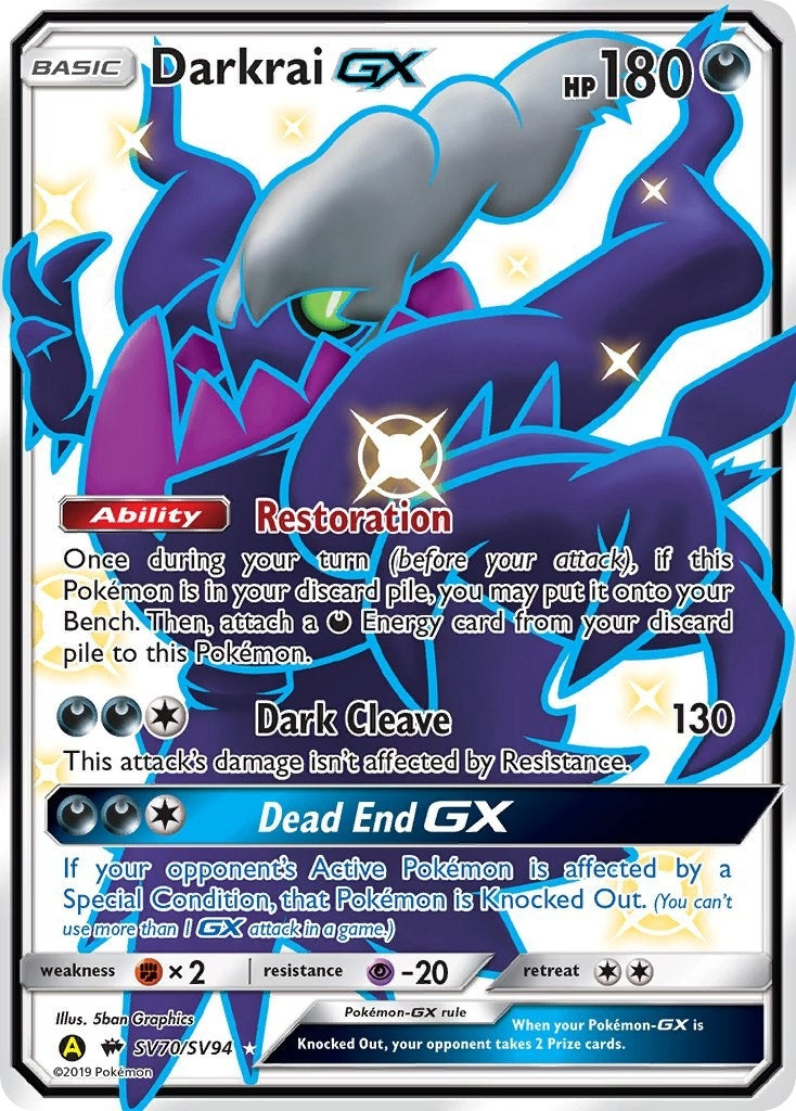Image for Darkrai GX (SV70/SV94) (Hidden Fates: Shiny Vault) - Pokemon