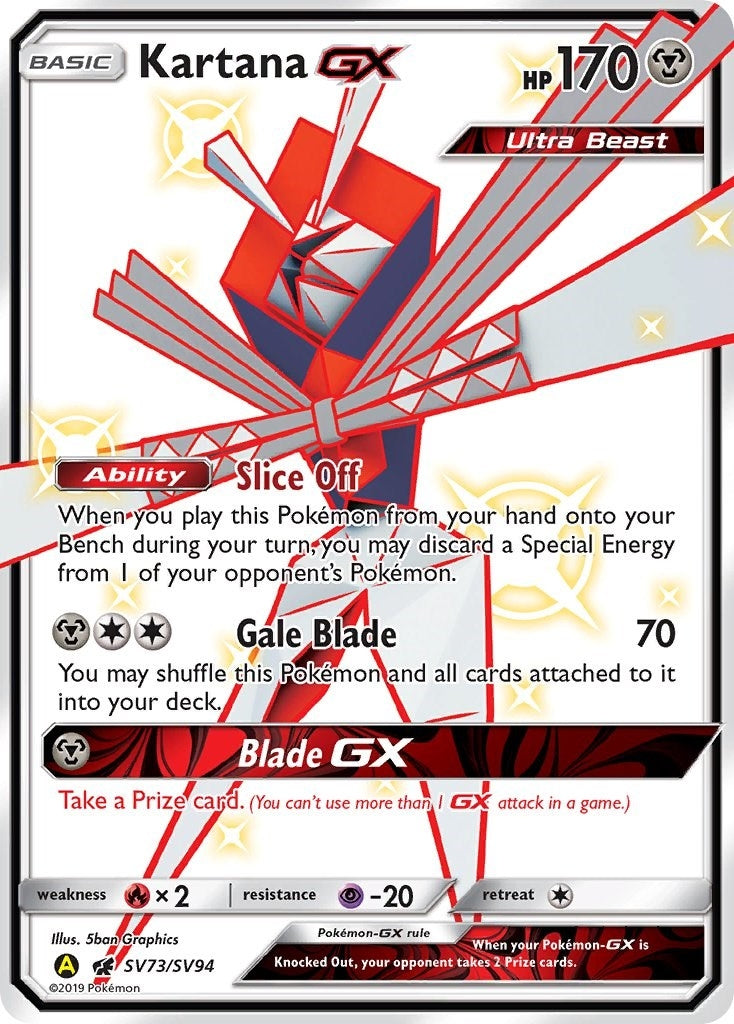 Image for Kartana GX (SV73/SV94) (Hidden Fates: Shiny Vault) - Pokemon