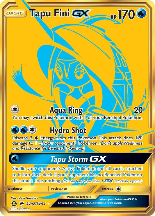Image for Tapu Fini GX (SV92/SV94) (Hidden Fates: Shiny Vault) - Pokemon