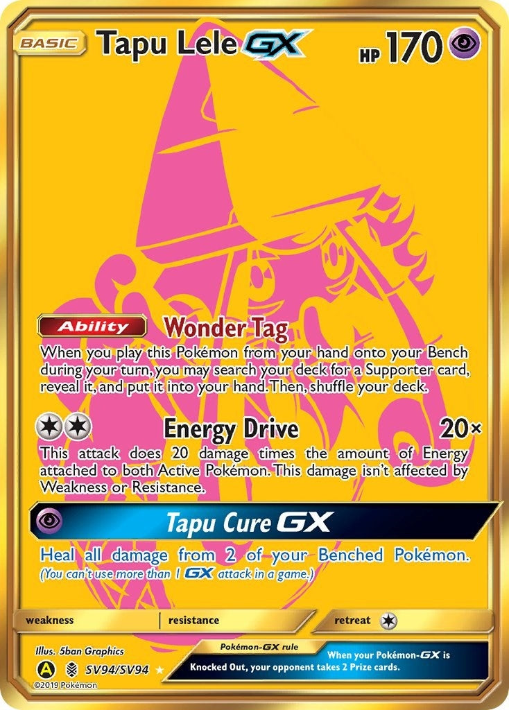 Image for Tapu Lele GX (SV94/SV94) (Hidden Fates: Shiny Vault) - Pokemon