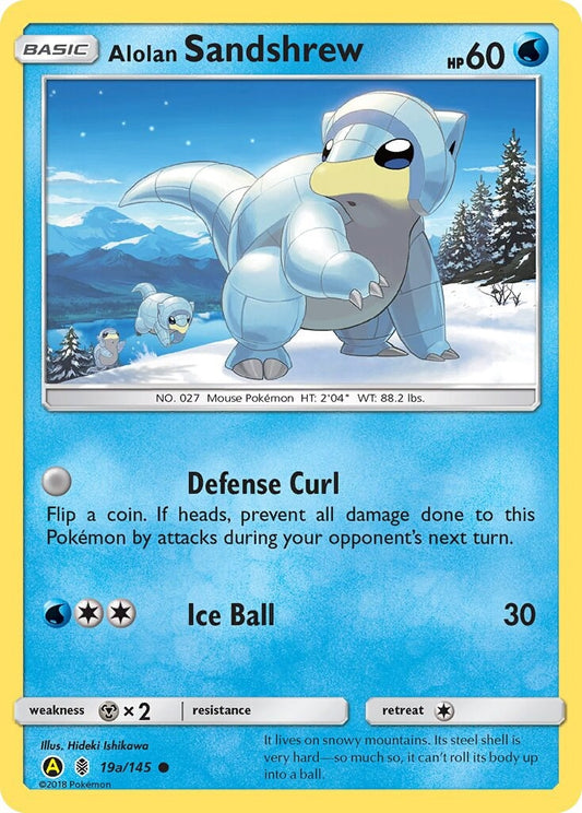 Image for Alolan Sandshrew - 19a/145 (019a/145) (Alternate Art Promos) - Pokemon