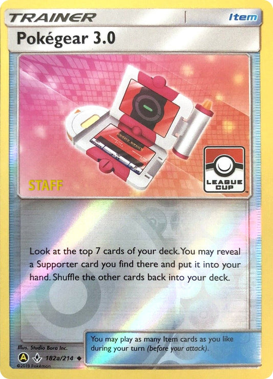 Image for Pokegear 3.0 - 182a/214 (League Cup) [Staff] (182a/214) (League & Championship Cards) - Pokemon