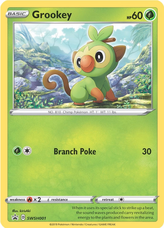 Image for Grookey - SWSH001 (SWSH001) (SWSH: Sword & Shield Promo Cards) - Pokemon