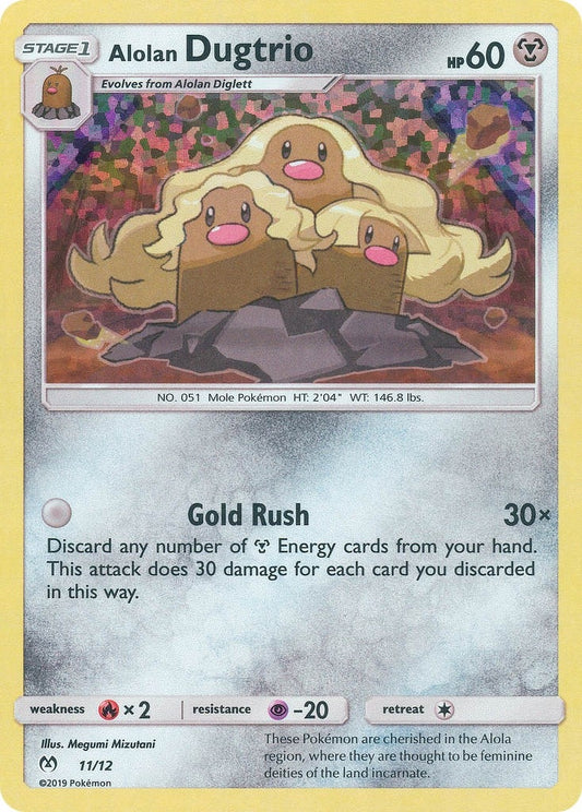 Image for Alolan Dugtrio (011/012) (McDonald's Promos 2019) - Pokemon