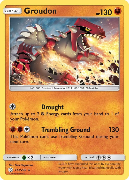 Image for Groudon (113/236) (SM - Cosmic Eclipse) - Pokemon