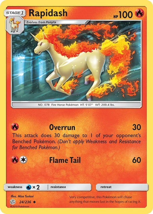 Image for Rapidash (24/236) (SM - Cosmic Eclipse) - Pokemon