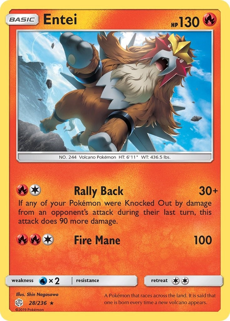 Image for Entei (28/236) (SM - Cosmic Eclipse) - Pokemon