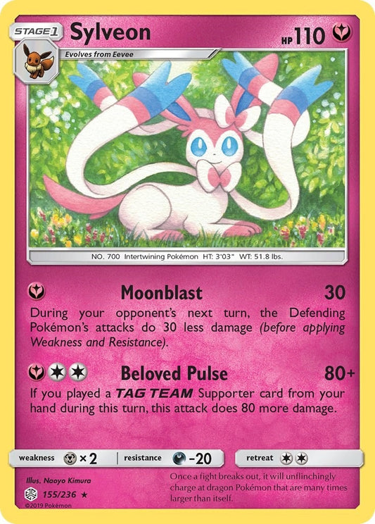 Image for Sylveon (155/236) (SM - Cosmic Eclipse) - Pokemon