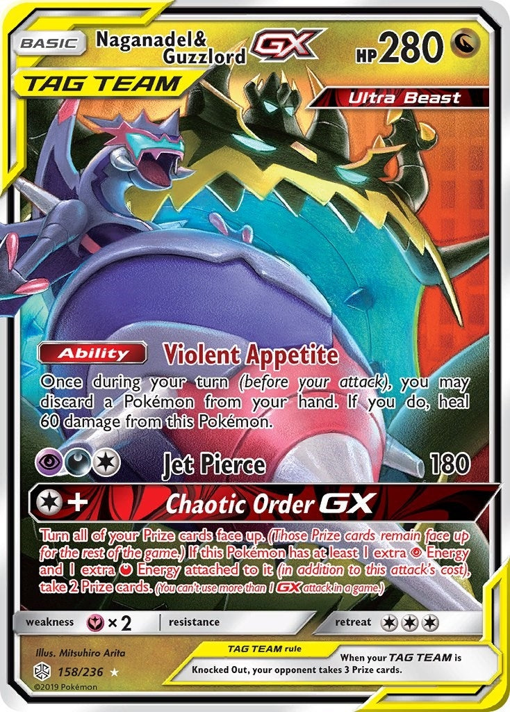 Image for Naganadel & Guzzlord GX (158/236) (SM - Cosmic Eclipse) - Pokemon