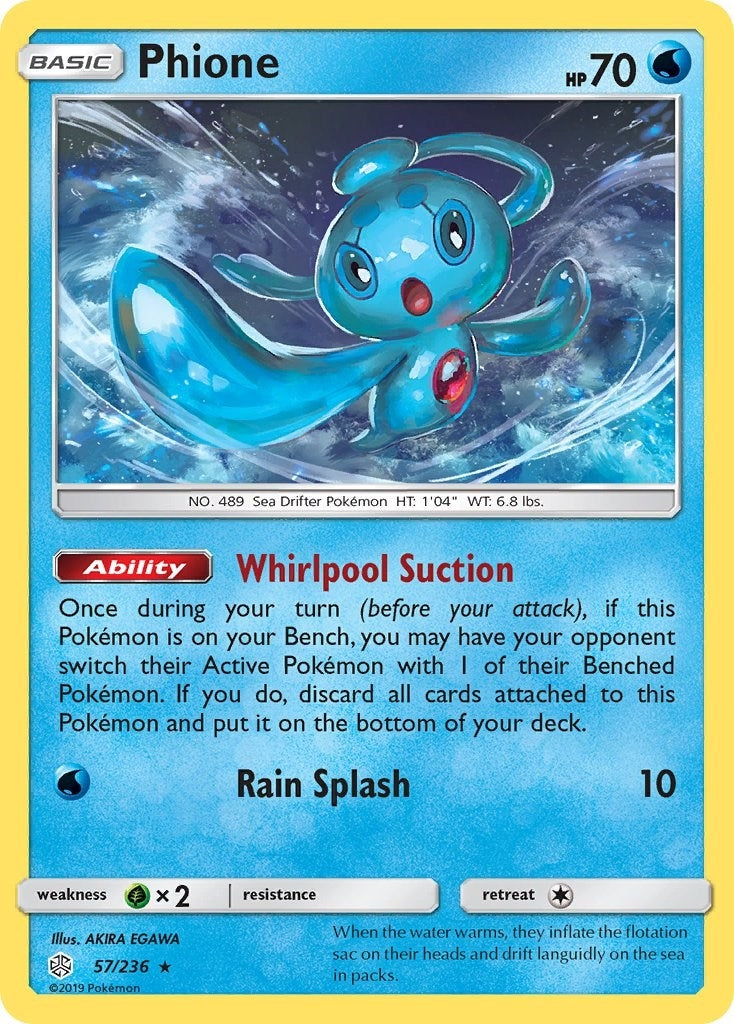 Image for Phione (57/236) (SM - Cosmic Eclipse) - Pokemon