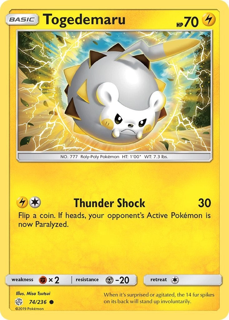 Image for Togedemaru (74/236) (SM - Cosmic Eclipse) - Pokemon