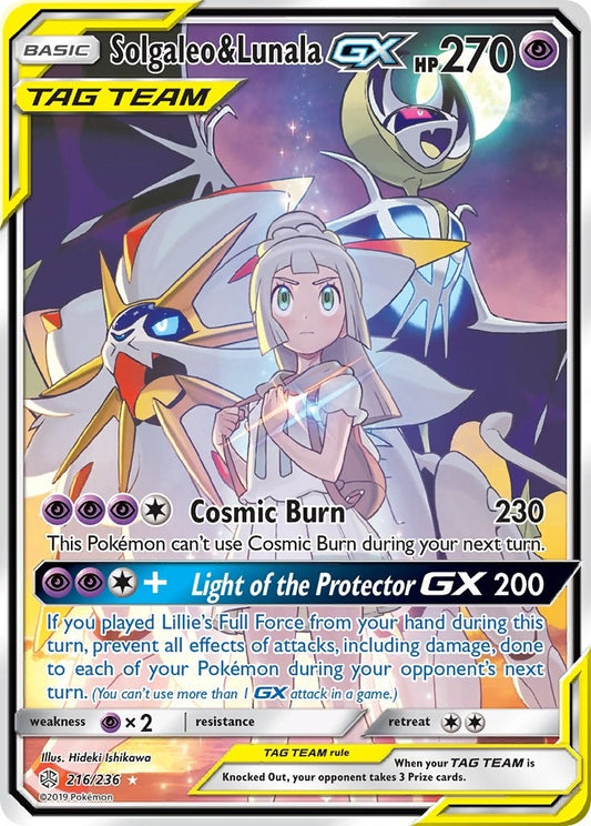 Image for Solgaleo & Lunala GX (Full Art) (216/236) (SM - Cosmic Eclipse) - Pokemon