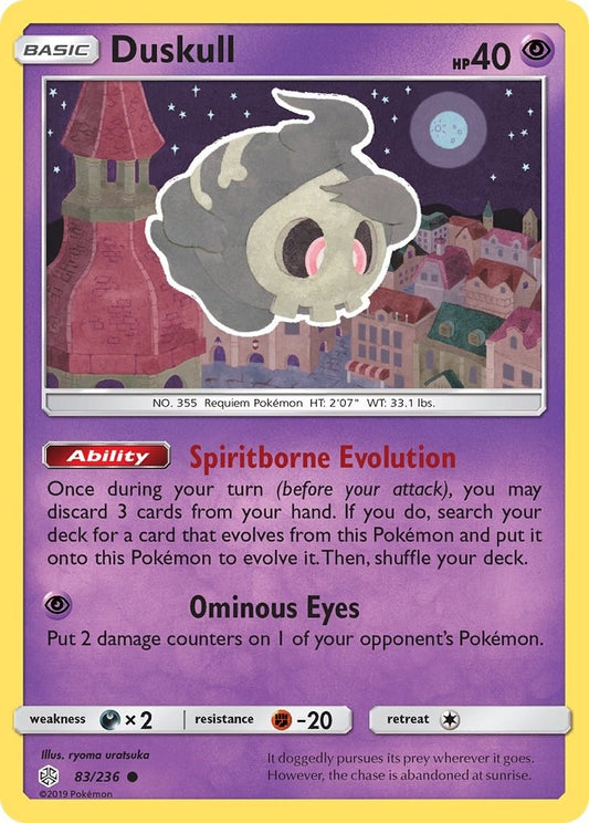 Image for Duskull (83/236) (SM - Cosmic Eclipse) - Pokemon