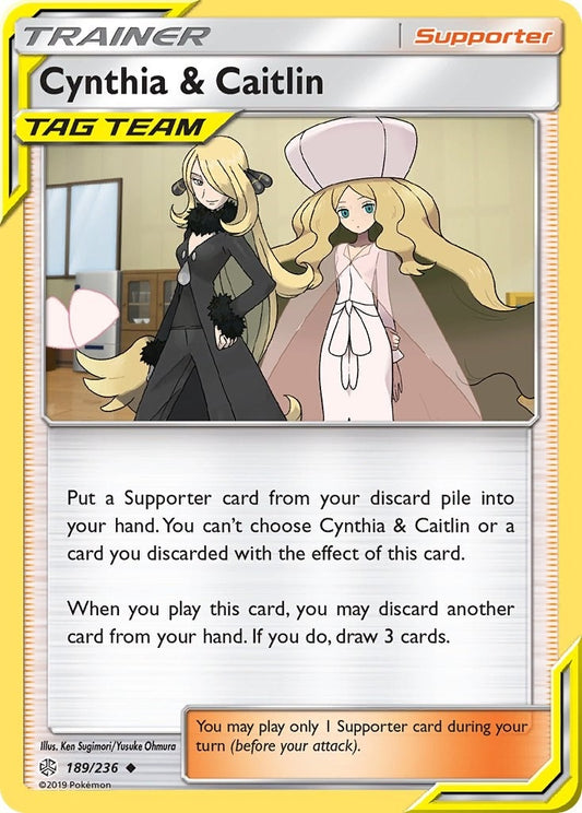Image for Cynthia & Caitlin (189/236) (SM - Cosmic Eclipse) - Pokemon