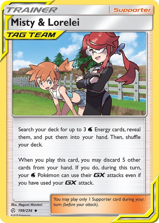 Image for Misty & Lorelei (199/236) (SM - Cosmic Eclipse) - Pokemon