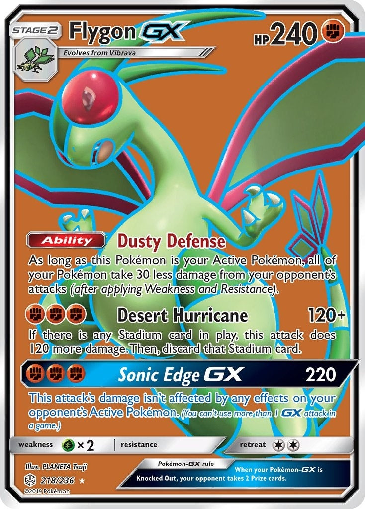 Image for Flygon GX (Full Art) (218/236) (SM - Cosmic Eclipse) - Pokemon