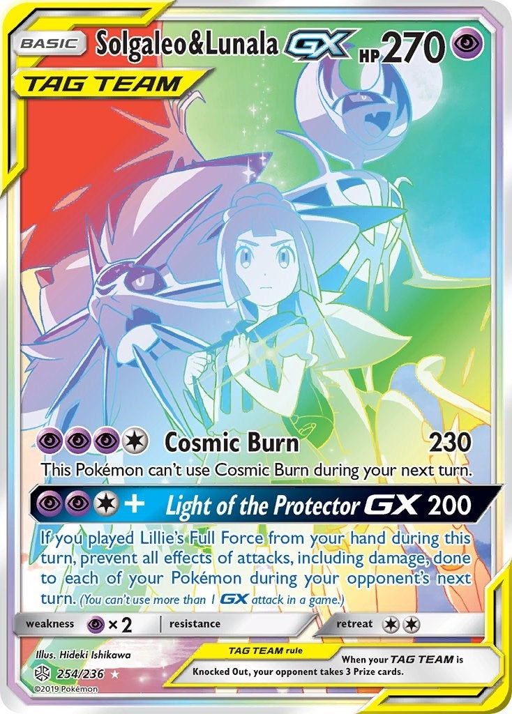 Image for Solgaleo & Lunala GX (Secret) (254/236) (SM - Cosmic Eclipse) - Pokemon