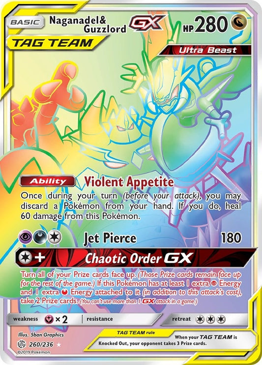 Image for Naganadel & Guzzlord GX (Secret) (260/236) (SM - Cosmic Eclipse) - Pokemon