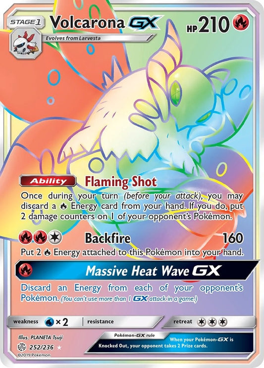 Image for Volcarona GX (Secret) (252/236) (SM - Cosmic Eclipse) - Pokemon