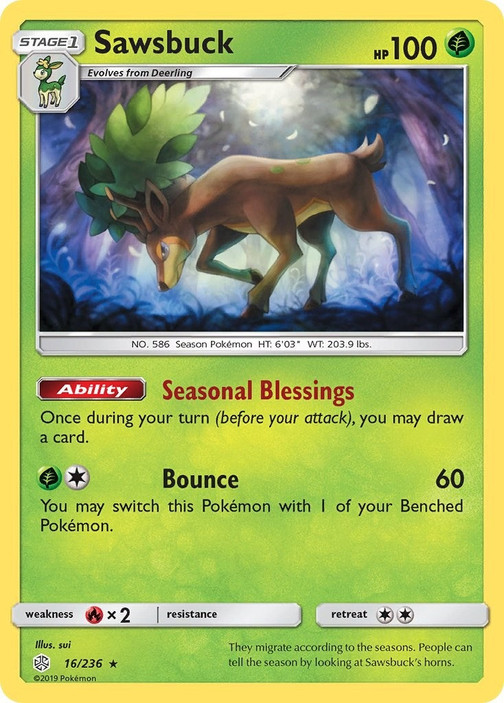 Image for Sawsbuck (16/236) (SM - Cosmic Eclipse) - Pokemon