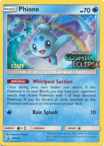 Image for Phione - SM220 (Prerelease) [Staff] (SM220) (SM Promos) - Pokemon