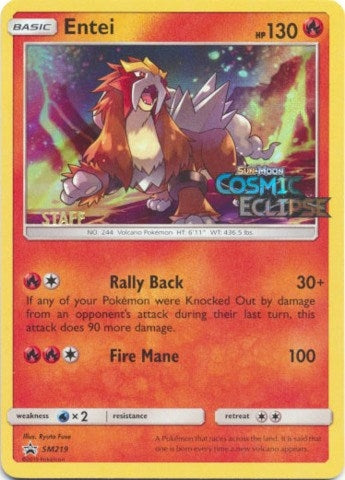 Image for Entei - SM219 (Prerelease) [Staff] (SM219) (SM Promos) - Pokemon
