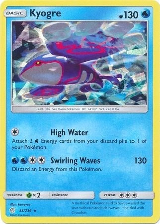 Image for Kyogre - 53/236 (Cracked Ice Holo) (053/236) (Deck Exclusives) - Pokemon