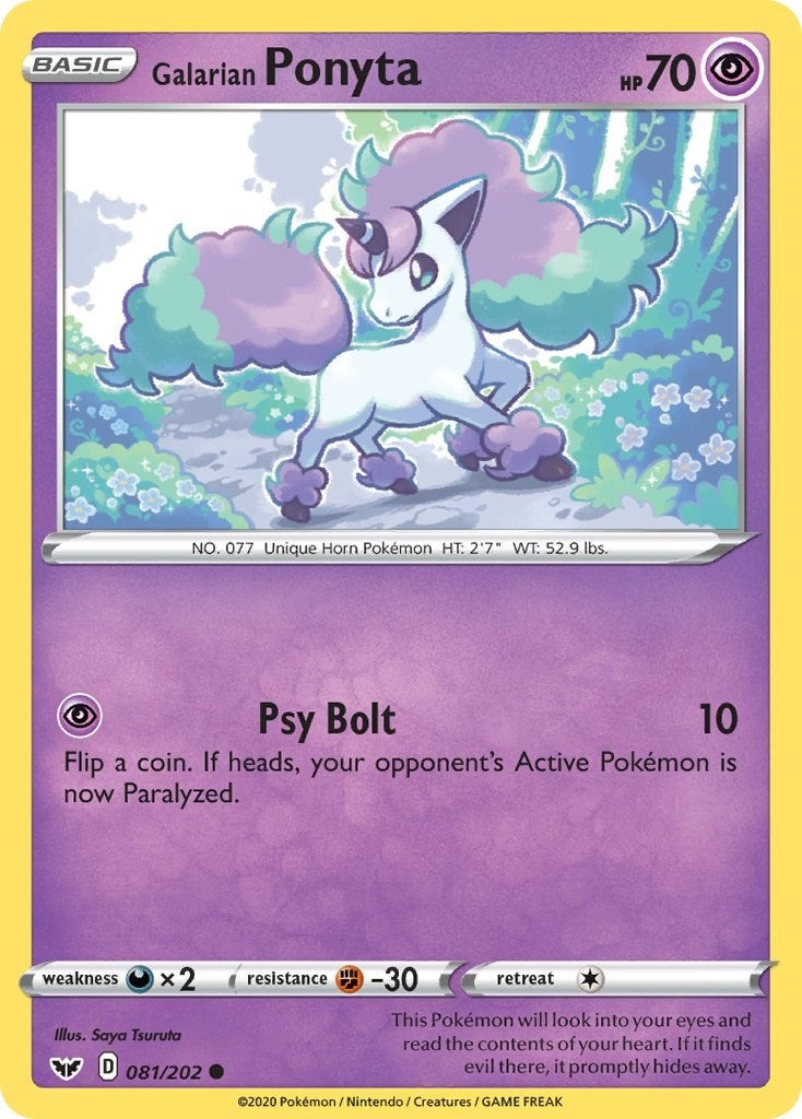 Image for Galarian Ponyta (081/202) (SWSH01: Sword & Shield Base Set) - Pokemon