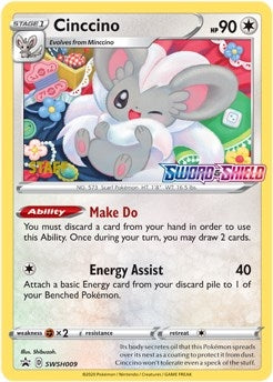 Image for Cinccino - SWSH009 (Prerelease) [Staff] (SWSH009) (SWSH: Sword & Shield Promo Cards) - Pokemon