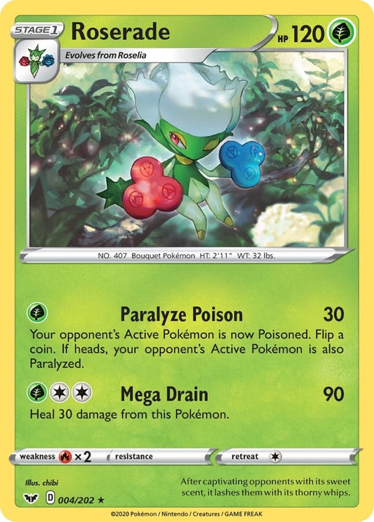 Image for Roserade (004/202) (SWSH01: Sword & Shield Base Set) - Pokemon