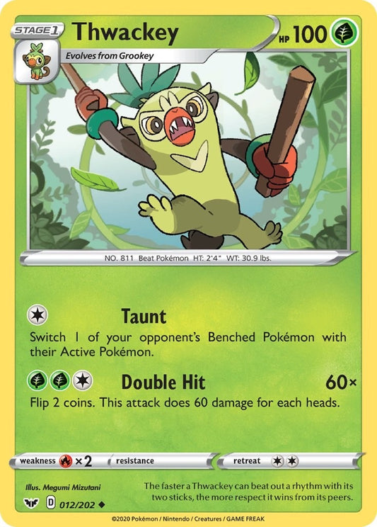 Image for Thwackey (012) (012/202) (SWSH01: Sword & Shield Base Set) - Pokemon