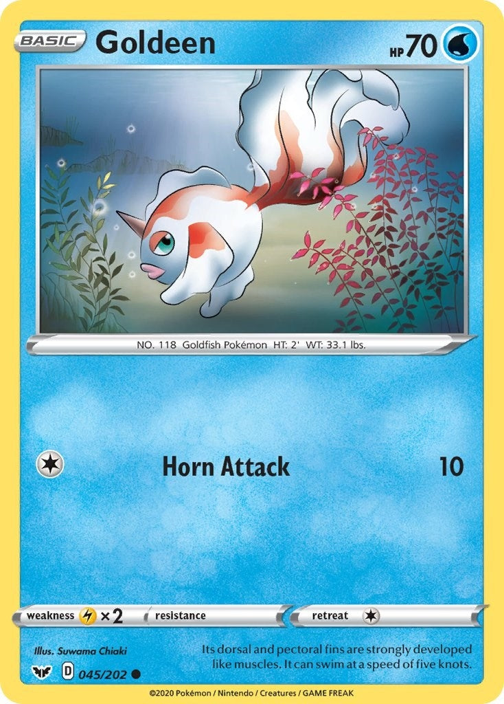 Image for Goldeen (045) (045/202) (SWSH01: Sword & Shield Base Set) - Pokemon