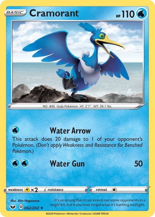 Image for Cramorant (062/202) (SWSH01: Sword & Shield Base Set) - Pokemon