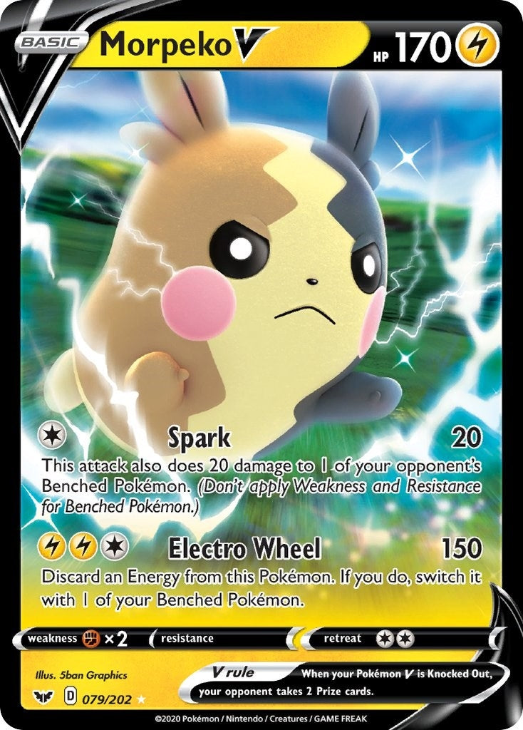 Image for Morpeko V (079/202) (SWSH01: Sword & Shield Base Set) - Pokemon