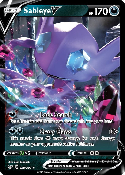 Image for Sableye V (120/202) (SWSH01: Sword & Shield Base Set) - Pokemon