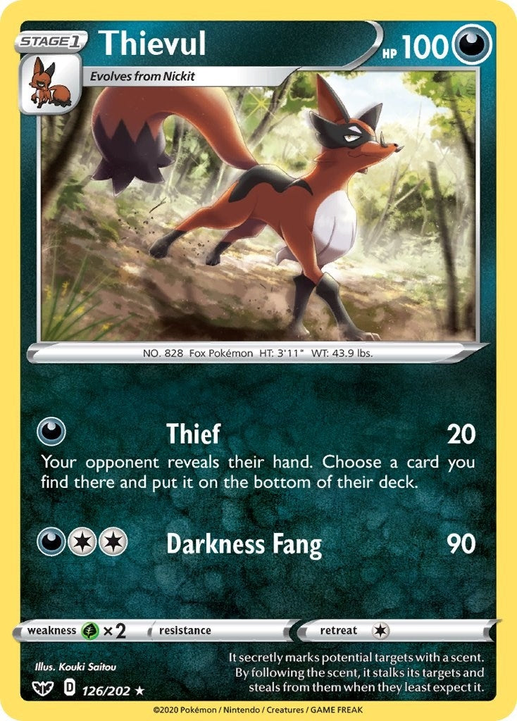 Image for Thievul (126/202) (SWSH01: Sword & Shield Base Set) - Pokemon