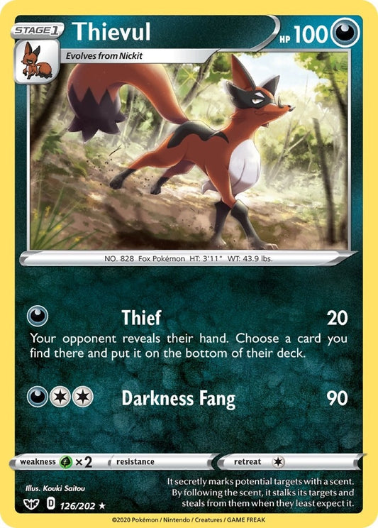 Image for Thievul (126/202) (SWSH01: Sword & Shield Base Set) - Pokemon