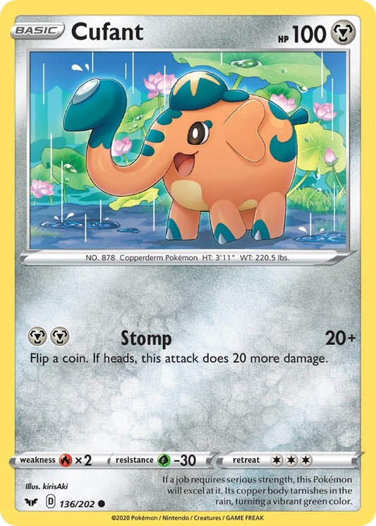 Image for Cufant (136/202) (SWSH01: Sword & Shield Base Set) - Pokemon