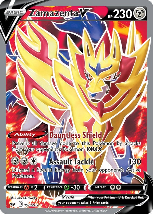 Image for Zamazenta V (Full Art) (196/202) (SWSH01: Sword & Shield Base Set) - Pokemon