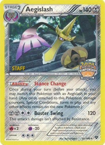 Image for Aegislash - 85/146 (Regional Championships) [Staff] (085/146) (League & Championship Cards) - Pokemon