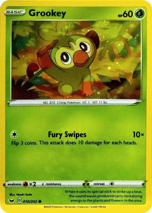 Image for Grookey - 010/202 (Cosmos Holo) (010/202) (Blister Exclusives) - Pokemon