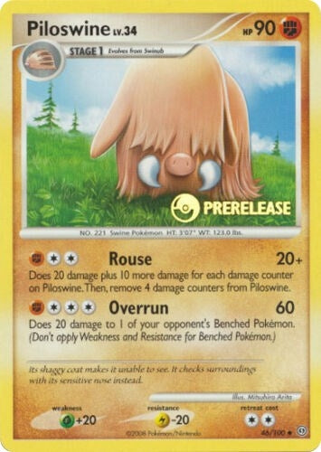 Image for Piloswine - 46/100 (Prerelease) (46/100) (Nintendo Promos) - Pokemon