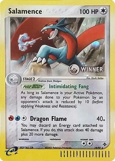 Image for Salamence - 19/97 (e-League) [Winner] (19/97) (Nintendo Promos) - Pokemon